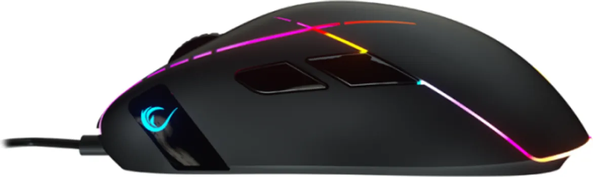 RAMPAGE MIŠ GAMING SMX-R115 GEAR-X PROFESIONALNI, 6400DPI, POKRETNO RGB POZADINSKO OSVJETLJENJE, MACRO (1 / 4)