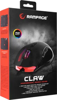 RAMPAGE MIŠ GAMING SMX-G38 CLAW, USB, MACRO, 7200DPI, RGB LED (4 / 6)
