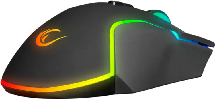 RAMPAGE MIŠ GAMING MIRACLE M2, USB BLACK, 8 BUTTONS, RGB 7200DPI (1 / 5)