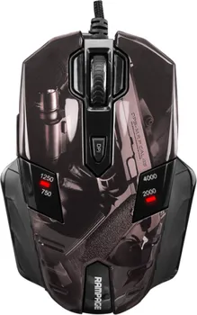 RAMPAGE MIŠ GAMING GX-CORE8 GUNS, USB, 750/1250/2000/4000DPI (1 / 6)
