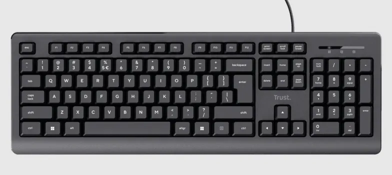 TRUST BASICS ŽIČANA TASTATURA, US LOKALIZACIJA, SPILL RESIST (6 / 10)