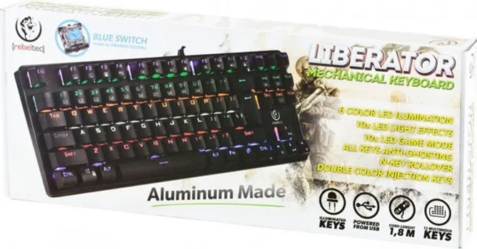 TASTATURA REBELTEC LIBERATOR WIRED MECHANICAL GAME KEYBOARD (1 / 1)