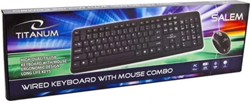 TASTATURA I MIŠ TITANUM SALEM, USB, US LAYOUT, TK106 (1 / 3)