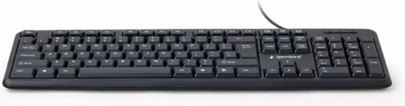 GEMBIRD TASTATURA, KB-U-103, STANDARD KEYBOARD, USB, US LAYOUT, BLACK (1 / 2)