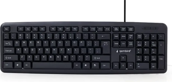 GEMBIRD TASTATURA, KB-U-103, STANDARD KEYBOARD, USB, US LAYOUT, BLACK (2 / 2)