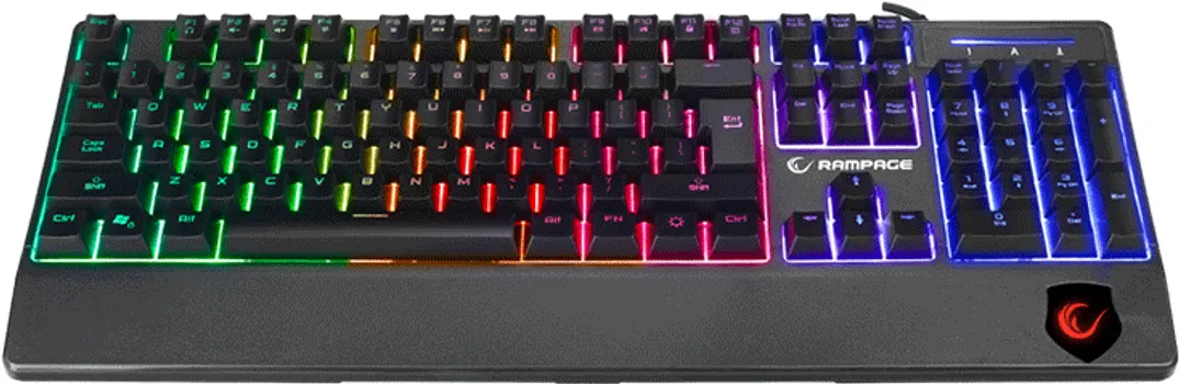 RAMPAGE TASTATURA GAMING KB-R34 WINNER SEMI MECHANICAL US LAYOUT RAINBOW ILLUMINATED GAMING KEYBOARD (3 / 5)