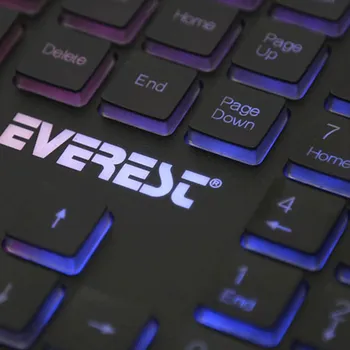 EVEREST TASTATURA KB-840 BLACK COLOR BACKLIT USB, BIH LAYOUT (3 / 4)