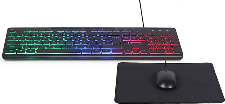 GEMBIRD TASTATURA + MIŠ + PODLOGA RGB, KBS-UML-01, MULTIMEDIA USB, USA LAYOUT (3 / 4)