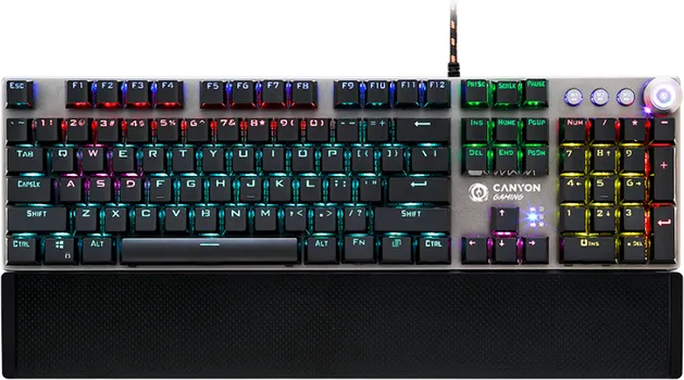 CANYON KEYBOARD NIGHTFALL GK-7 RGB US WIRED DARK GREY (1 / 1)