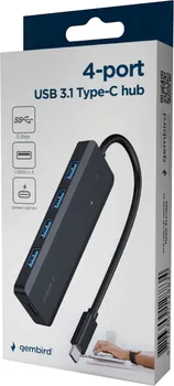 GEMBIRD USB HUB 4-PORT USB TYPE-C HUB 4X USB 3.1, UHB-CM-U3P4P-01 (3 / 3)