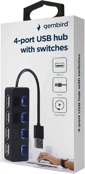 GEMBIRD USB HUB 4 PORT USB 2.0- UHB-U2P4-05 (2 / 3)
