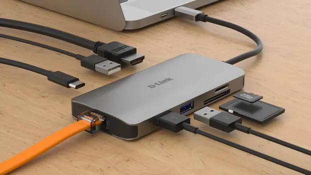 D-LINK USB-C HUB 8-IN-1, DUB-M810 (1 / 4)