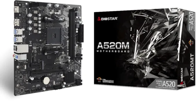 MB BIOSTAR A520MT MATX, SOC AM4, DDR4, M.2, GBE LAN, HDMI, DP (3 / 4)