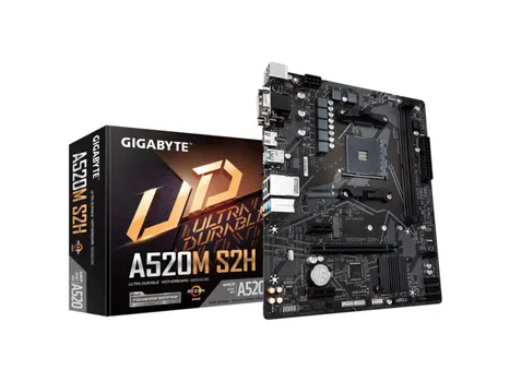 GIGABYTE A520M S2H 1.2AM4 2XDDR4 M.2, 4XSATAVGA, DVI, HDMI 6XUSB MATX (1 / 3)