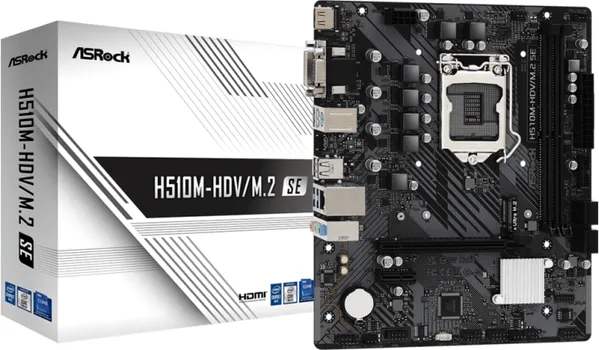 ASROCK MB H510M-HDV/M.2 SEINTEL H470LGA12002XDDR4M.2VGA,DVI,HDMIMICRO ATX (2 / 2)