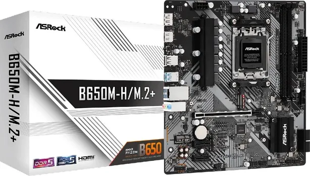 ASROCK MB B650M-H/M.2+AMD B650, AM5, 2XDDR5, 2XM.24XSATA, HDMI, DP, MICROATX (4 / 9)