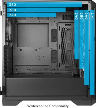 CHIEFTEC APEX LUMO CASE4X140MM ARGB PWM FANS, MESH400MM GPU, 175MM COOLER, 420MM RADIATOR (4 / 6)