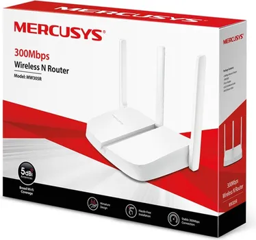 MERCUSYS ROUTER MW305R 300MBPS, 3X5DBI FIXED OMNI DIRECTIONAL ANTENNAS, 4X10/100MBPS LAN PORTS, IEEE 802.11N, IEEE 802.11G, IEE (3 / 3)