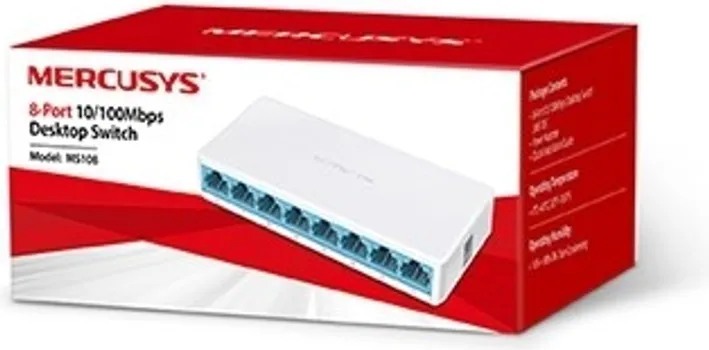 SWITCH 8 PORTNI 10/100 MERCUSYS MS108 (2 / 2)