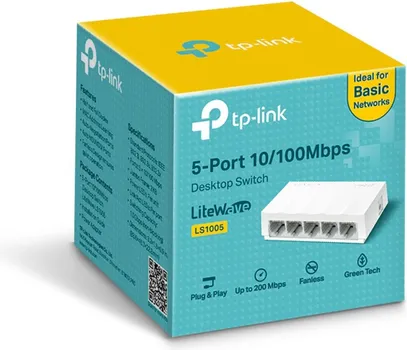 SWITCH 5 PORTNI TP-LINK LS1005 LITEWAVE 5-PORT 10/100MBPS (3 / 3)