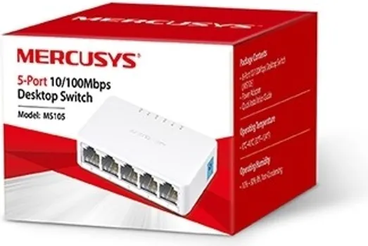 SWITCH 5 PORTNI 10/100 MERCUSYS MS105 (2 / 2)