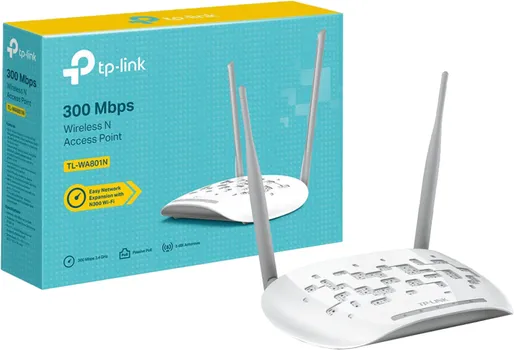 TP-LINK WIRELESS N ACCESS POINT 300MBPS, 2,4GHZ - TL-WA801N (1 / 4)