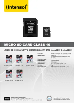 32GB / MICRO SD CLASS 10 / (SDHC & SDXC) SA ADAPTER (3 / 3)