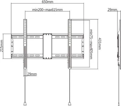 GEMBIRD ZIDNI NOSAČ WM-80F-01 FIKSNI, 37 -80 (2 / 3)