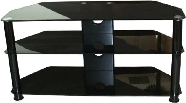GNC STALAK ZA TV AVS040-1000, STAKLO BLACK/BLACK 1000X400X500MM (1 / 3)