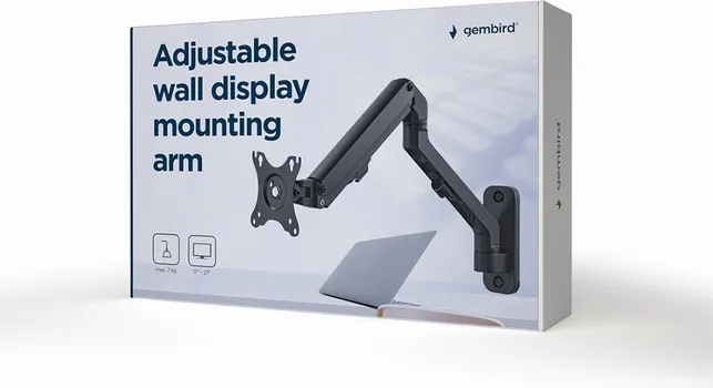 GEMBIRD NOSAČ ZA MONITOR MA-WA1-02, MONTAŽA NA ZID, UP TO 27 /7 KG (3 / 3)