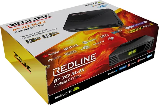 REDLINE PRIJEMNIK IPTV@ANDROID IP-70 MAX [4K / 2GB / 16GB / USB / WIFI] (5 / 5)