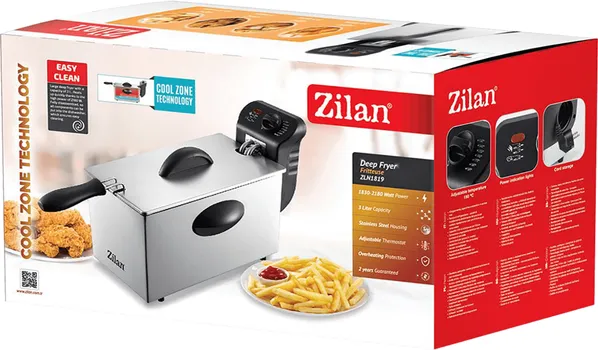 ZILAN / FLORIA ELECTRIC DEEP FRYER ZLN1819 [2180W / 3L] (2 / 6)