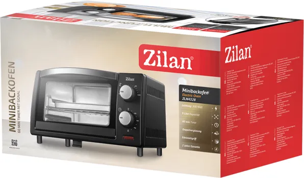 ZILAN / FLORIA MINI PEĆNICA, ZAPREMINA 9 L, 800 W, CRNA - ZLN4328