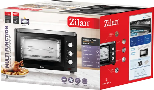 ZILAN / FLORIA MINI PEĆNICA SA GRILLOM, ZAPREMINA 45 L, 2000 W, CRNA - ZLN1024 (2 / 6)