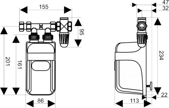 DAFI PROTOČNI BOJLER, 9 KW, PODPULTNI - POZ03137 (2 / 3)