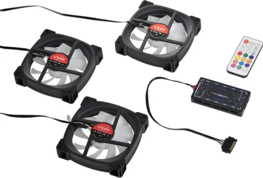 SPIRE FAN SET MAGIC LANTERN 3 ARGB 120MM (1 / 4)