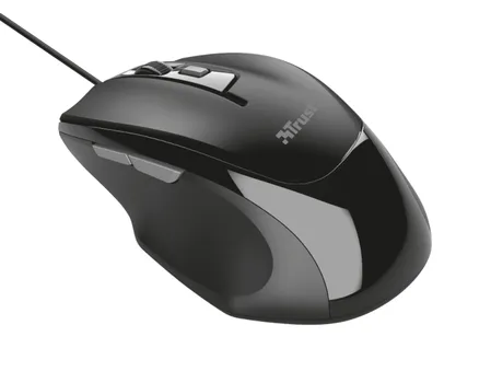 TRUST VOCA COMFORTABLE MIŠ ŽIČANI, EASY-TO-USE, CRNI,800-2400 DPI, OPTIČKI, 6 TIPKI, USB 2.0 (4 / 4)