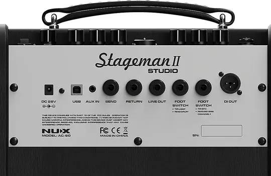 NUX AC-60 STAGEMAN II STUDIO KOMPAKTNO COMBO POJACALO ZA ELEKTRICNU GITARU, 60W