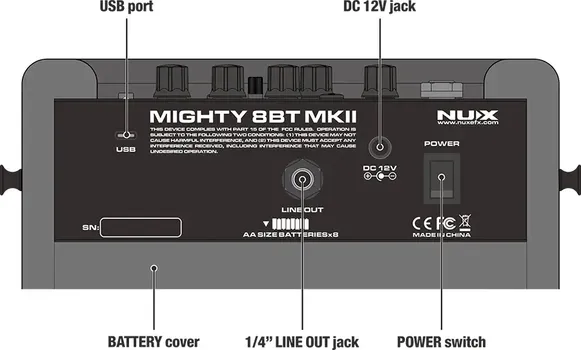 NUX MIGHTY 8BT MK2 MODELING POJACALO 8W