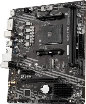 MSI MAIN BOARD DESKTOP A520M-A PRO (A520, AM4, 2XDDR4, 1X PCI-E 3.0 X16 SLOT,1X M.2 SLOT,4X USB 3.2 GEN1,2X USB 2.0,1X HDMI,1X DVI-D,GIGABIT LAN,7.1 HD AUDIO, MATX, RETAIL) (5 / 5)