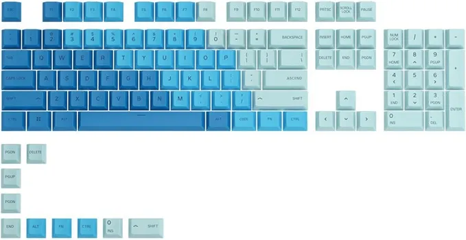 GLORIOUS GPBT KEYCAPS (CARIBBEAN OCEAN/114 PCS) - MATERIJAL: POLYBUTYLENE TEREPHTHALATE (PBT) - BROJ KOMADA: 114 - KOMPATIBILNOST: MEHANIČKE TASTATURE