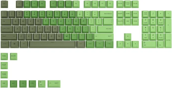 GLORIOUS GPBT KEYCAPS (OLIVE/114 PCS) - MATERIJAL: POLYBUTYLENE TEREPHTHALATE (PBT) - BROJ KOMADA: 114 - KOMPATIBILNOST: MEHANIČKE TASTATURE