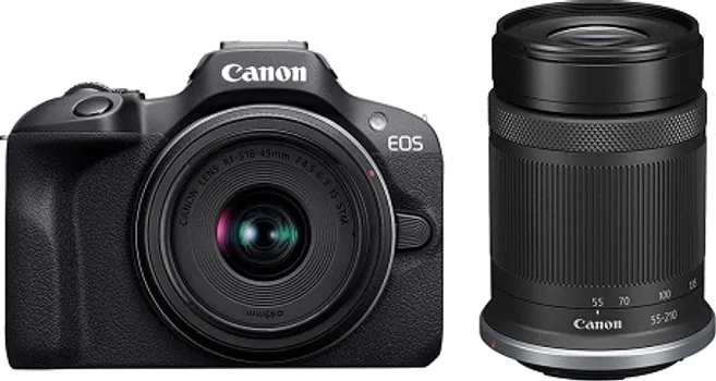 CANON EOS R100 KIT 18-45MM + 55-210MM 6052C036 TIP: DSLM, EFEKTIVNI PIKSELI: 24.1 MPIX, VELIČINA EKRANA: 3 , SENZOR SLIKE: CMO (1 / 1)