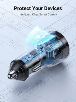 UGREEN AUTO PUNJAČ 2XUSB-C QC 3.0 40W (6 / 8)