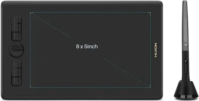 HUION INSPIROY H580X │ 203,2 X 127 MM │ USB-C │ OLOVKA: PW100 │ 5080 LPI │ 8192 NIVOA (3 / 7)