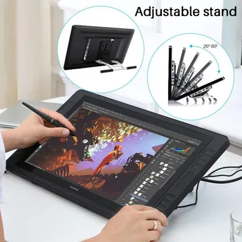 HUION KAMVAS PRO 20 GRAPHIC TABLET 5080 LPI 434.88 X 238.68 MM USB BLACK (4 / 6)