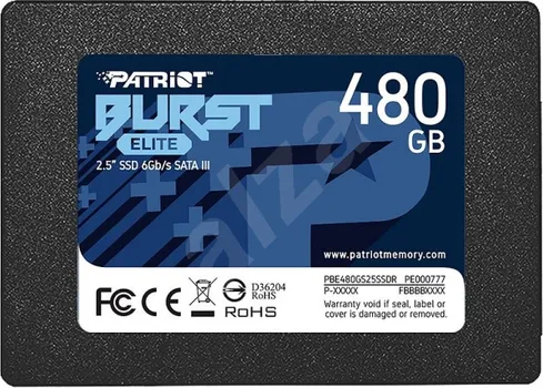 PATRIOT BURST ELITE 480GB / SSD 2.5 / SATA III PBE480GS25SSDR (2 / 9)
