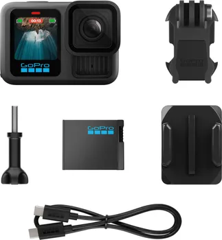 GOPRO HERO13 BLACK, 5.3K60/4K120, 27MP PHOTO, HYPERSMOOTH 6.0, DUAL LCD, 8X SLO-MO, WATERPROOF 10M (1 / 5)