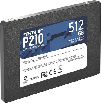 PATRIOT P210 512GB / SSD 2.5 / SATA / UP TO R/W: 520/430 MB/S (2 / 2)