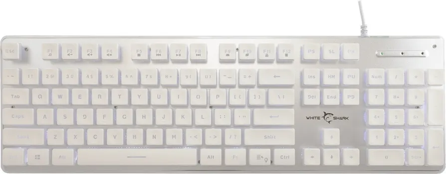 WHITE SHARK GAMING TASTATURA GK-3241 TACHI BIJELA - ANTI-GHOSTING MEMBRANSKA (1 / 4)
